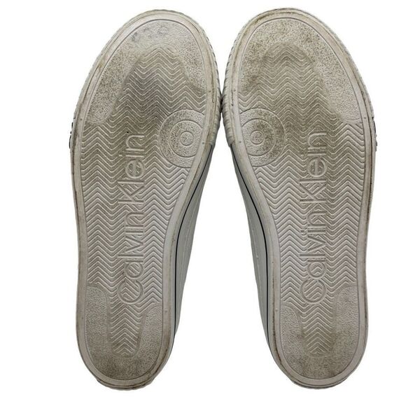 Calvin Klein Women's KCCOREY-T Casual Slip On Sneakers CK Logo White Size 10 - Picture 8 of 9